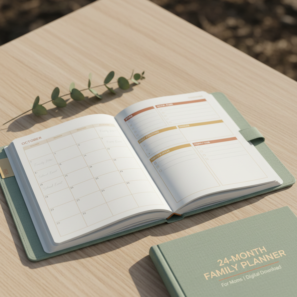 24-month family planner cover